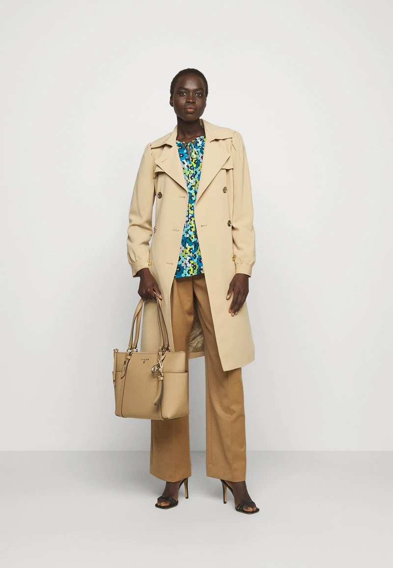 MICHAEL Michael Kors Damen FLORAL TIE - Bluse - Limeade 4 MICHAEL Michael Kors Damen FLORAL TIE - Bluse - Limeade – Bild 2