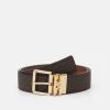 MICHAEL Michael Kors Damen LOGO REVERSIBLE BELT - Gürtel - Brown/chocolate/gold-coloured -Michael Kors Verkäufe c0869fa2ce5342c9a039fb3563e5d041