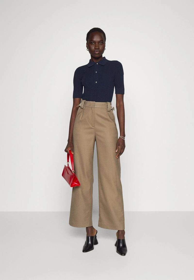 MICHAEL Michael Kors Damen BUTTON - Poloshirt - Midnight Blue 4 MICHAEL Michael Kors Damen BUTTON - Poloshirt - Midnight Blue – Bild 2