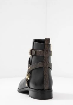MICHAEL Michael Kors Damen PRESTON FLAT BOOTIE - Stiefelette - Black/brown -Michael Kors Verkäufe c64f514b120a417da67d5a412d043d42