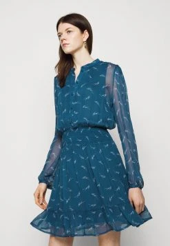 MICHAEL Michael Kors Damen SIG LOGO PRINT DRESS - Blusenkleid - River Blue -Michael Kors Verkäufe c789b67915244948a4372b0b4a66ba11