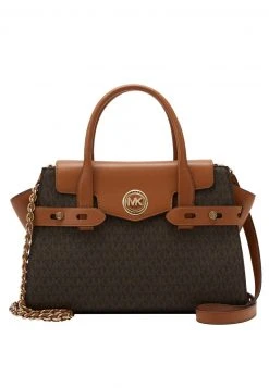MICHAEL Michael Kors Damen CARMEN FLAP BELTED SATCHEL - Handtasche - Brown/acorn -Michael Kors Verkäufe c9080605d1f243118bad8f58cff4fef7