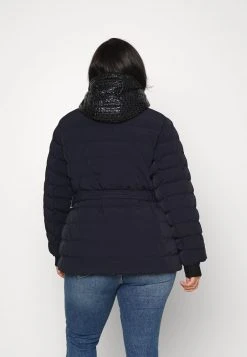 MICHAEL Michael Kors Damen ZIP FRONT STRETCH SHORT - Winterjacke - Navy -Michael Kors Verkäufe ca39e558b86449d089c03bb23902c955