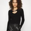 MICHAEL Michael Kors Damen CHAIN CUT OUT CROP - Strickpullover - Black 1 MICHAEL Michael Kors Damen CHAIN CUT OUT CROP - Strickpullover - Black -Michael Kors Verkäufe ca8bad9efd8d4086be2f5c90970bcaf2