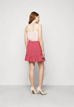 MICHAEL Michael Kors Damen PRINTED SKIRT - Minirock - Crimson -Michael Kors Verkäufe ccf519babcf64ba38a15ea81dd614bb5