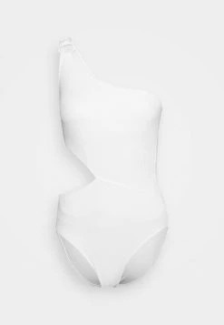 MICHAEL Michael Kors Damen DECADENT TEXTURE LOGO RING ONE PIECE - Badeanzug - White -Michael Kors Verkäufe cd07fe99e1bb41aa8a928b2cd60fb871