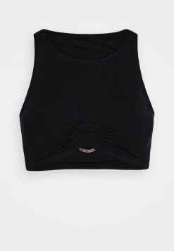 MICHAEL Michael Kors Damen ICONIC SOLIDS CROPPED - Bikini-Top - Black -Michael Kors Verkäufe cd924fce24f74849bc891ff10c2796cb