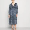 MICHAEL Michael Kors Damen MAXI DRESS WITH MINI RUFFLES - Maxikleid - Chambray -Michael Kors Verkäufe cdbedce98c85492a94e4f43e8bd393cc