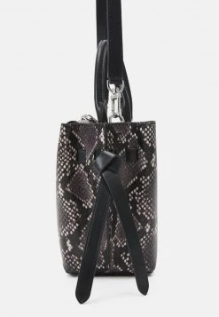 MICHAEL Michael Kors Damen HAMILTON LEGACY BELTED SATCHEL - Handtasche - Black/white -Michael Kors Verkäufe ce1b4f8ef0344371905a33bc1015f9b1