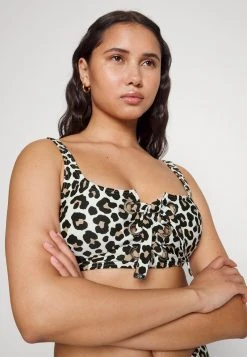 MICHAEL Michael Kors Damen LEOPARD UP BRALETTE - Bikini-Top - Khaki -Michael Kors Verkäufe d0fbbff120f44c08910e95819746dc5f