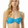 MICHAEL Michael Kors Damen Bikini-Top - Cyan Blue -Michael Kors Verkäufe d17f96e6e81f4d5eae3a6b2843ee5458