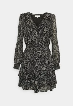 MICHAEL Michael Kors Damen SOFTH PYTHON SMOCK - Freizeitkleid - Black 14 MICHAEL Michael Kors Damen SOFTH PYTHON SMOCK - Freizeitkleid - Black -Michael Kors Verkäufe d26dd35b8e4944d7a68cfd4de65a4a33