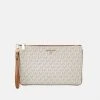 MICHAEL Michael Kors Damen JET CHARM WRISTLET - Clutch - Vanilla -Michael Kors Verkäufe d44b0a7557c34bee891138c0f6734c83