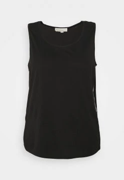 MICHAEL Michael Kors Damen LOGO TAPE TANK - Top - Black -Michael Kors Verkäufe d4a7004c54254f4b98354850dd244e18