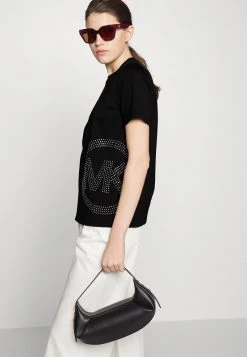 MICHAEL Michael Kors Damen STUDDED CHARM CLASSIC - T-Shirt Print - Black -Michael Kors Verkäufe d9ccd3d0a2974c368a67b85b274e06b0