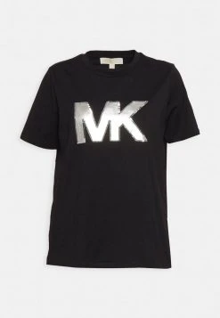 MICHAEL Michael Kors Damen SEQN LOGO TEE - T-Shirt Print - Black 14 MICHAEL Michael Kors Damen SEQN LOGO TEE - T-Shirt Print - Black -Michael Kors Verkäufe da7db25b3716484eaba3a603d4997d16
