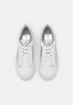 MICHAEL Michael Kors Damen OSCAR LACE UP - Sneaker Low - Silver -Michael Kors Verkäufe dba590cfe4264222b805cab658d0b545