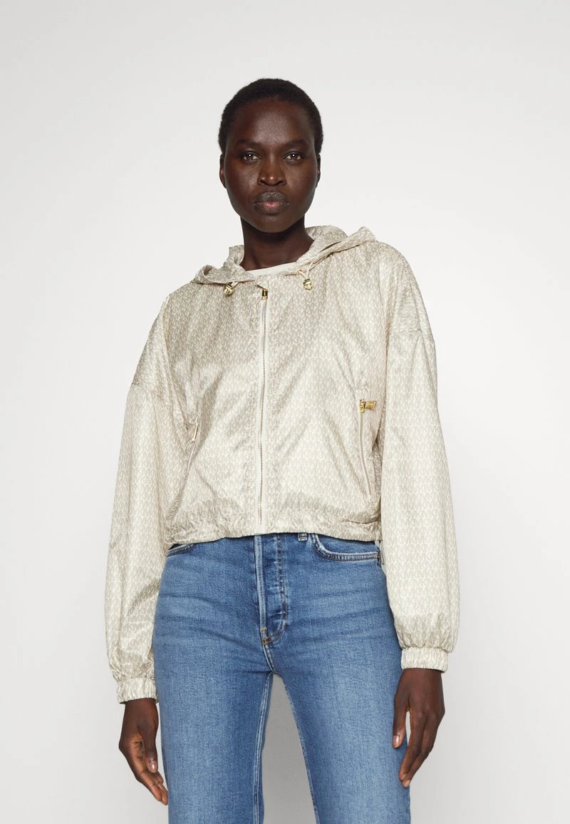 MICHAEL Michael Kors Damen LOGO CROP - Bomberjacke - Bone 3 MICHAEL Michael Kors Damen LOGO CROP - Bomberjacke - Bone