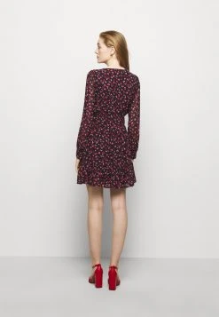 MICHAEL Michael Kors Damen FLORAL PRINTED MINI DRESS - Freizeitkleid - Berry -Michael Kors Verkäufe df3f1eab7aae4f55aaabcfaee08e7bf2