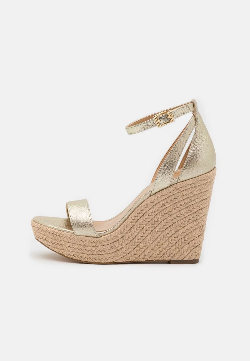 MICHAEL Michael Kors Damen KIMBERLY WEDGE - High Heel Sandalette - Pale Gold 4 MICHAEL Michael Kors Damen KIMBERLY WEDGE - High Heel Sandalette - Pale Gold – Bild 2