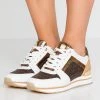 MICHAEL Michael Kors Damen BILLIE TRAINER - Sneaker Low - Optic White/brown -Michael Kors Verkäufe e0ce84cc1af84aecac1395942f526e33