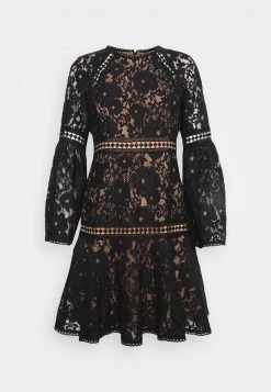 MICHAEL Michael Kors Damen BELL MINI DRESS - Cocktailkleid/festliches Kleid - Black -Michael Kors Verkäufe e0cfe185eb1d4f14b615a68b29a2a08e