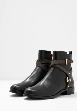 MICHAEL Michael Kors Damen PRESTON FLAT BOOTIE - Stiefelette - Black/brown -Michael Kors Verkäufe e3c48e5b77964d49a4ac89d12e8dcf98