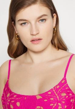 MICHAEL Michael Kors Damen PALM LACE DRESS - Cocktailkleid/festliches Kleid - Cerise -Michael Kors Verkäufe e474e5992fc947478906e23f8460bf62