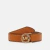 MICHAEL Michael Kors Damen LOGO BELT WITH HAND STITCHING - Gürtel - Luggage -Michael Kors Verkäufe e6aae42a88a54c43a9e6dba6009fd3d4