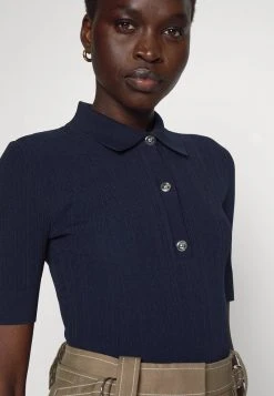 MICHAEL Michael Kors Damen BUTTON - Poloshirt - Midnight Blue 11 MICHAEL Michael Kors Damen BUTTON - Poloshirt - Midnight Blue -Michael Kors Verkäufe e85ed8bf5ace43df95b64f363c718f68