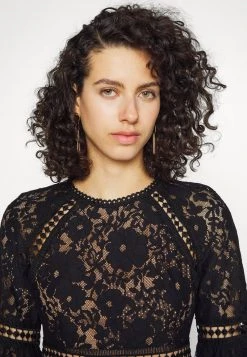 MICHAEL Michael Kors Damen BELL MINI DRESS - Cocktailkleid/festliches Kleid - Black -Michael Kors Verkäufe eb43f425df004351b38c4c5217a156a1