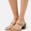 MICHAEL Michael Kors Damen SUMMER MID - Pantolette Hoch - Camel -Michael Kors Verkäufe ec7c233f676343f6912b77879fabe210