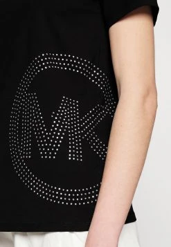 MICHAEL Michael Kors Damen STUDDED CHARM CLASSIC - T-Shirt Print - Black -Michael Kors Verkäufe ef1a972d15ad49478e5e9228f64d91a7