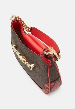 MICHAEL Michael Kors Damen HALLY - Handtasche - Sangria -Michael Kors Verkäufe efdddbb2c7344ff68b471a5701499f54