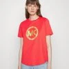 MICHAEL Michael Kors Damen TEE - T-Shirt Print - Sangria -Michael Kors Verkäufe f1bd757fabe84305b0185dd01f43caae