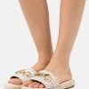 MICHAEL Michael Kors Damen IZZY SLIDE - Pantolette Flach - Vanilla/multi-coloured -Michael Kors Verkäufe f4c03f7229b8446085989f7e82f2ef38