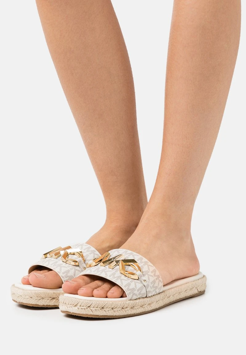MICHAEL Michael Kors Damen IZZY SLIDE - Pantolette Flach - Vanilla/multi-coloured 3 MICHAEL Michael Kors Damen IZZY SLIDE - Pantolette Flach - Vanilla/multi-coloured