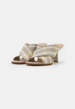 MICHAEL Michael Kors Damen GIDEON MULE - Pantolette Hoch - Light Sand/multicolor -Michael Kors Verkäufe f649b79c18f74e18bc8bd9843eaa9d97