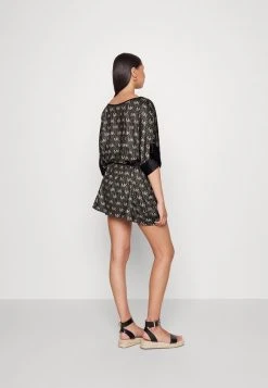 MICHAEL Michael Kors Damen MONOGRAM BELTED COVER UP - Strandaccessoire - Black -Michael Kors Verkäufe f69f8f929bba430c863d7a253ba4c9c6