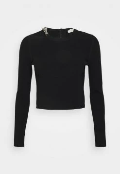 MICHAEL Michael Kors Damen CHAIN CUTOUT FITTED - Strickpullover - Black 16 MICHAEL Michael Kors Damen CHAIN CUTOUT FITTED - Strickpullover - Black -Michael Kors Verkäufe f955ca5322db4dab8a94b8a46fed1c28
