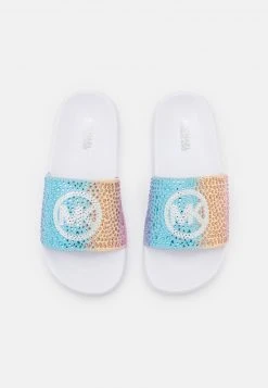 MICHAEL Michael Kors Unisex JETT CHARM - Pantolette Flach - White -Michael Kors Verkäufe f9c54e80c2334a51aeb24b20a2590a4d