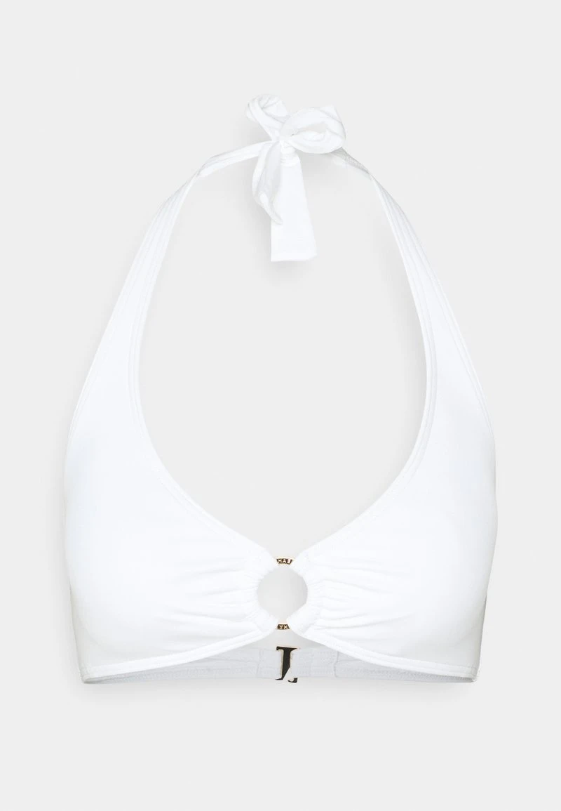 MICHAEL Michael Kors Damen ICONIC SOLIDS HALTER - Bikini-Top - White 3 MICHAEL Michael Kors Damen ICONIC SOLIDS HALTER - Bikini-Top - White