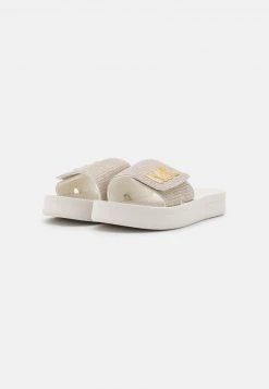 MICHAEL Michael Kors Damen PLATFORM SLIDE - Pantolette Flach - Champagne -Michael Kors Verkäufe ff1dfdcfdaf84a06b500b180ebbec0f4