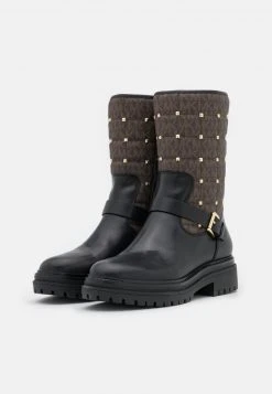 MICHAEL Michael Kors Damen LAYTON BOOTIE - Cowboy-/Bikerboot - Black/brown -Michael Kors Verkäufe ff3ff3698c1747249e341667aa971a6f