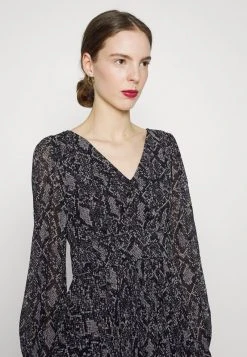 MICHAEL Michael Kors Damen SOFT PYTHON DRESS - Cocktailkleid/festliches Kleid - Black 11 MICHAEL Michael Kors Damen SOFT PYTHON DRESS - Cocktailkleid/festliches Kleid - Black -Michael Kors Verkäufe fff730aed7b64741bd714e09e9125f99